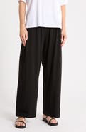 Eileen Fisher Pleated Straight Leg Ankle Pants