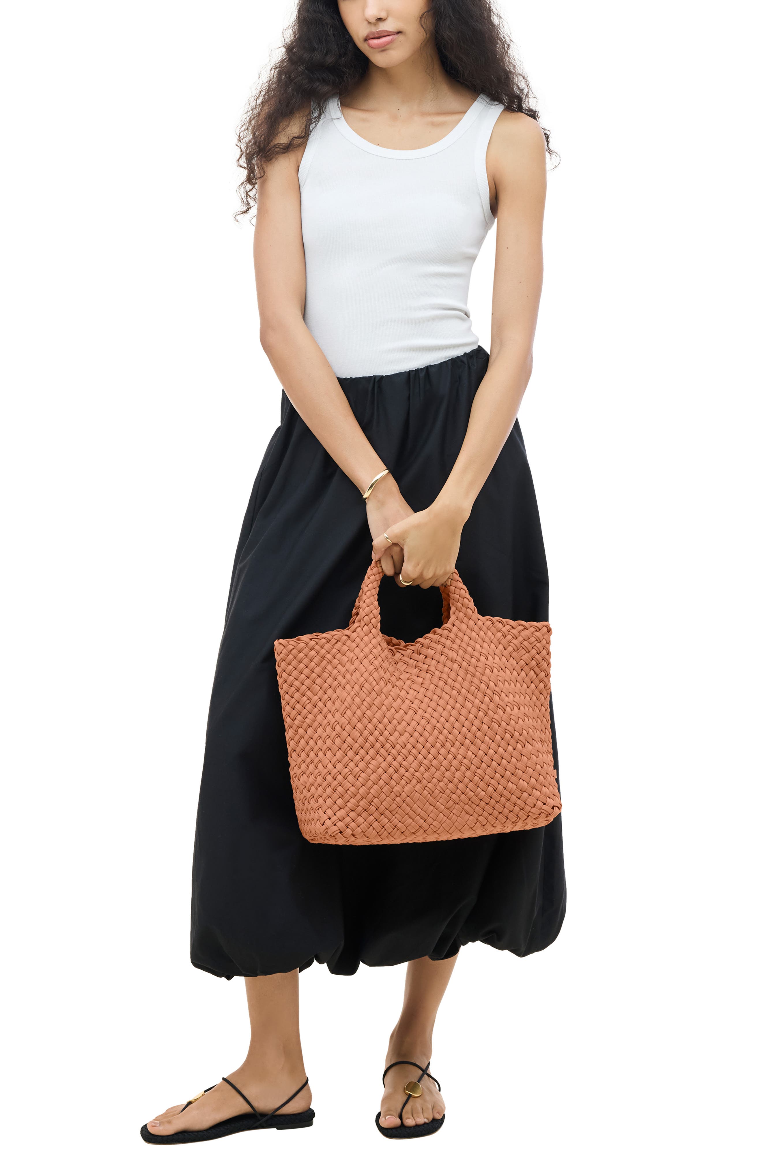 Medium St. Barths Double Weave Tote (Nordstrom Exclusive), Alternate, color, ETNA