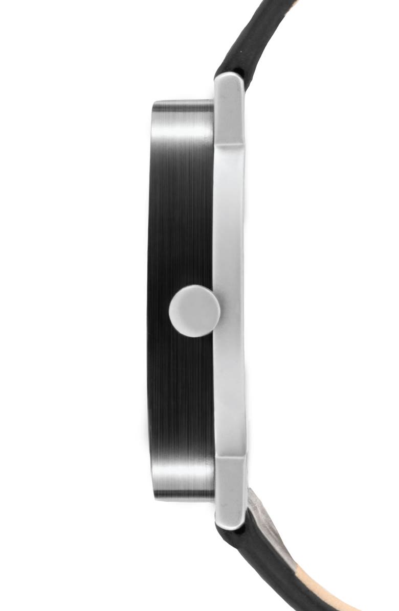 Leonard & Church Thompson Leather Strap Watch, 40mm, Alternate, color,