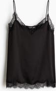 H&M Lace-trimmed Strappy Top