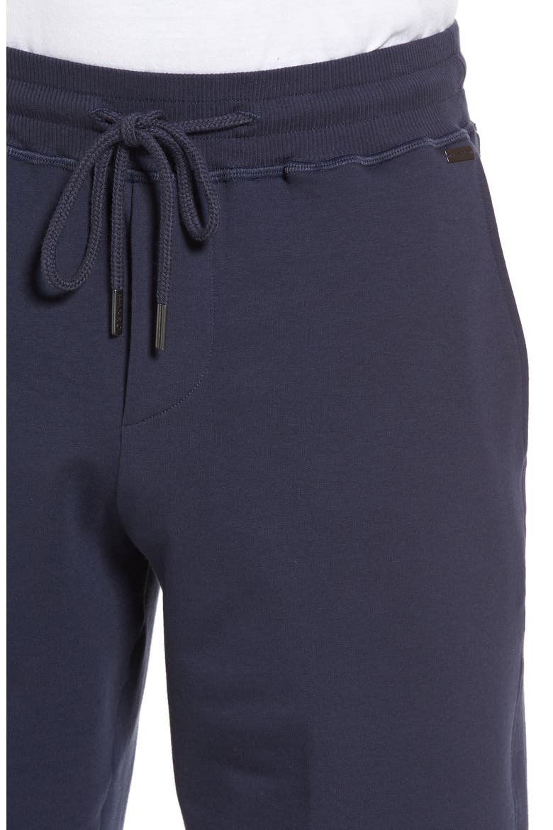 Living Cotton Drawstring Shorts, Alternate, color, BLACK IRIS
