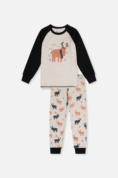 Elk Organic Cotton Top Pants Two Piece Pajama Set