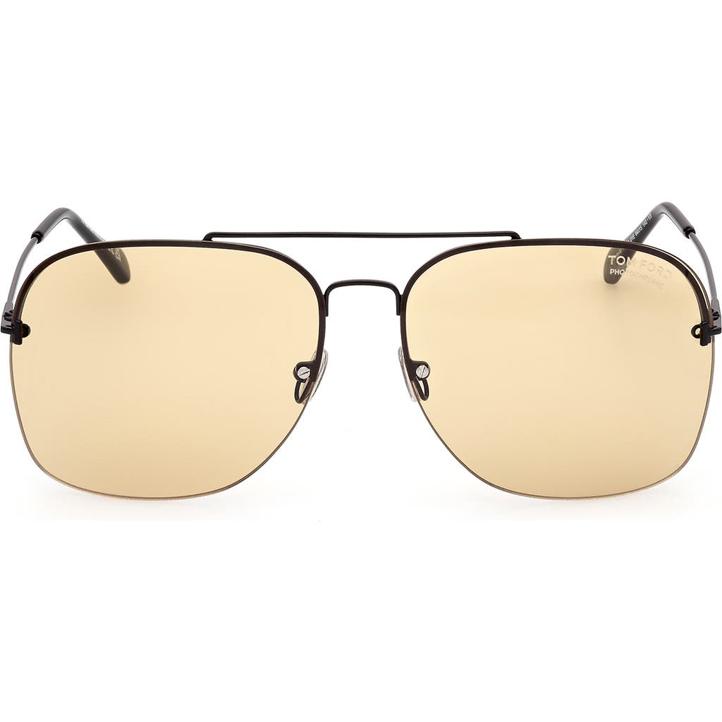 Shop Tom Ford Mackenzie 64mm Oversize Pilot Sunglasses