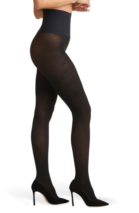 Rib Semisheer Tights