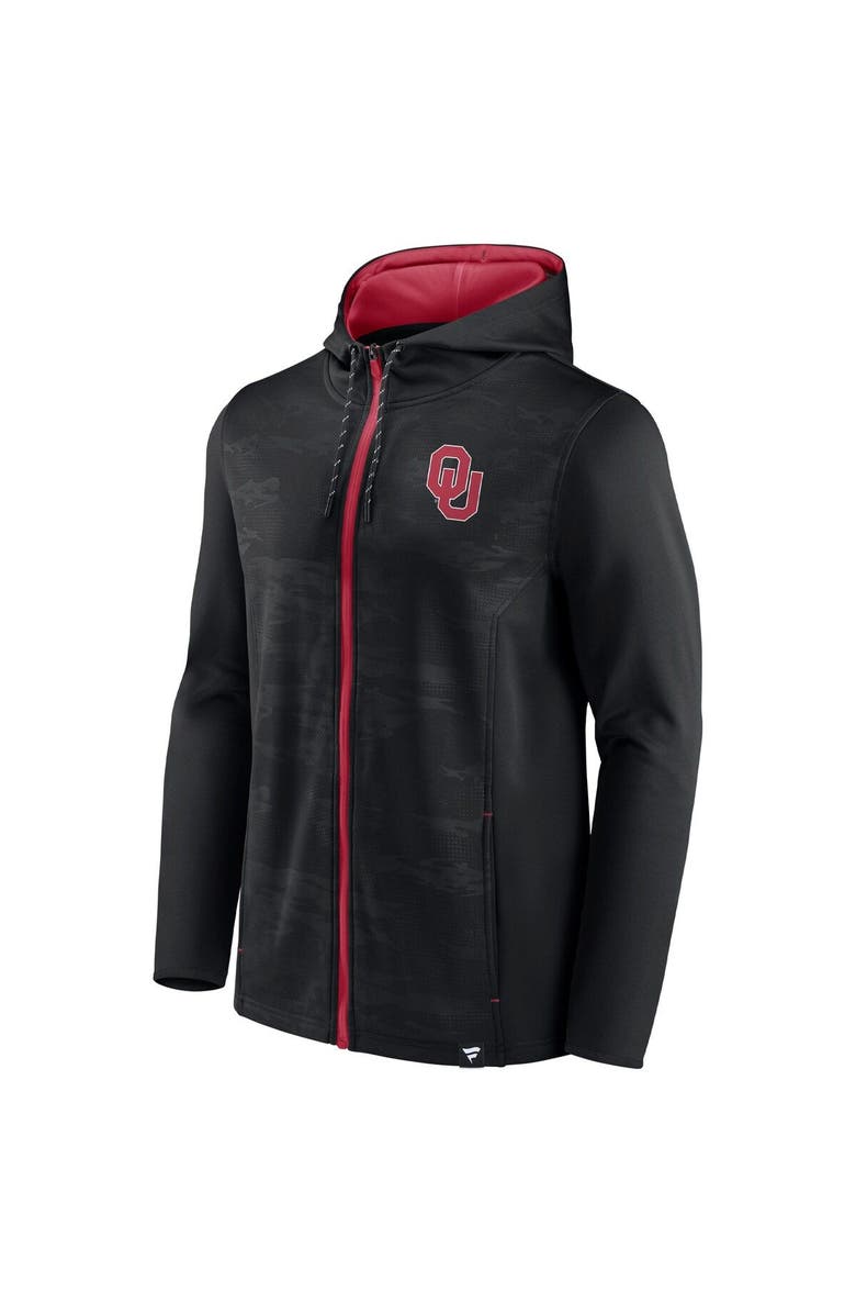 FANATICS Men's Fanatics Branded Black Oklahoma Sooners Ball Carrier Full-Zip Hoodie, Alternate, color, 