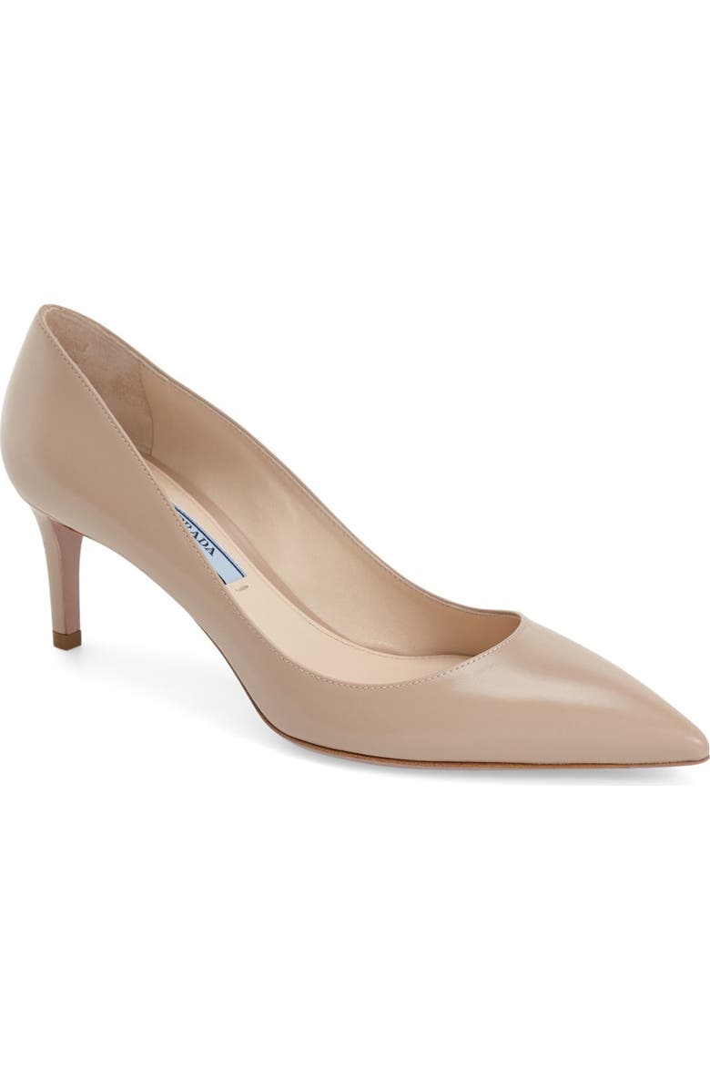 Prada 'Donna' Pointy Toe Pump, Main, color,