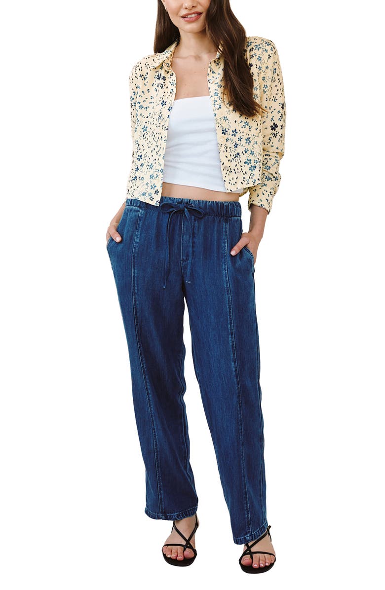 Bella Dahl Print Crop Shirt, Alternate, color,