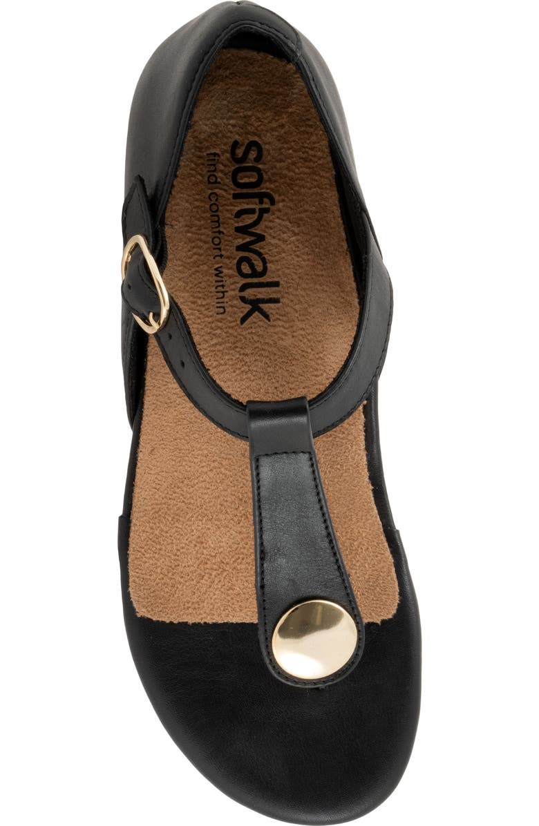 SoftWalk<sup>®</sup> Ankle Strap Sandal, Alternate, color, Black