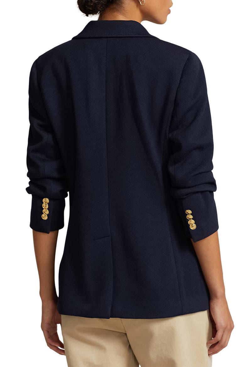 Logo Crest Blazer, Alternate, color, PARK AVENUE NAVY