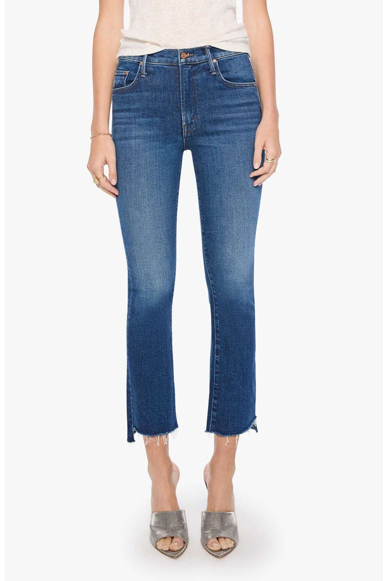 The Insider High Waist Ankle Step Fray Bootcut Jeans, Main, color, COSMIC COWGIRL