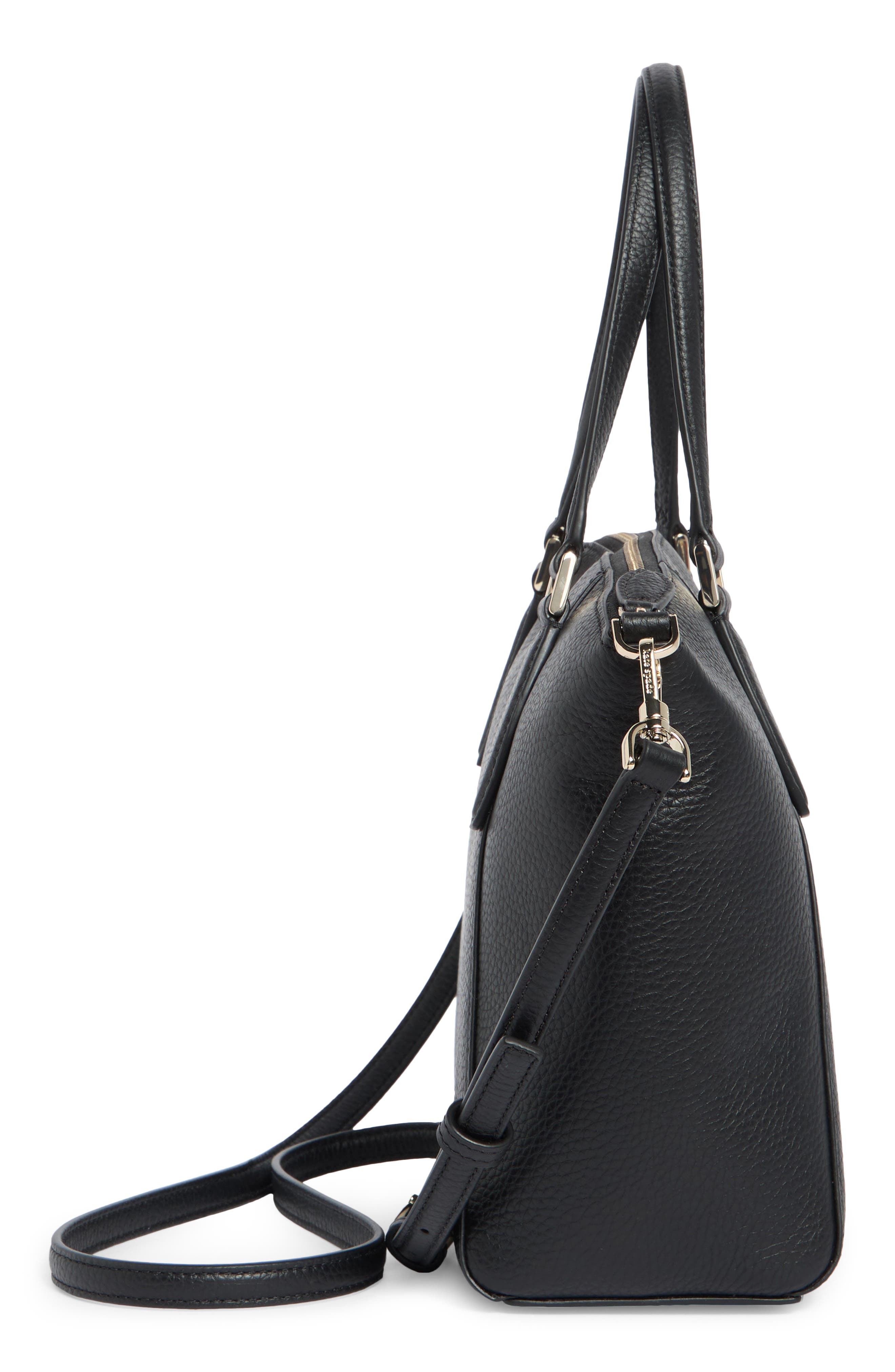 Kate Spade New York monica satchel, Alternate, color, Black