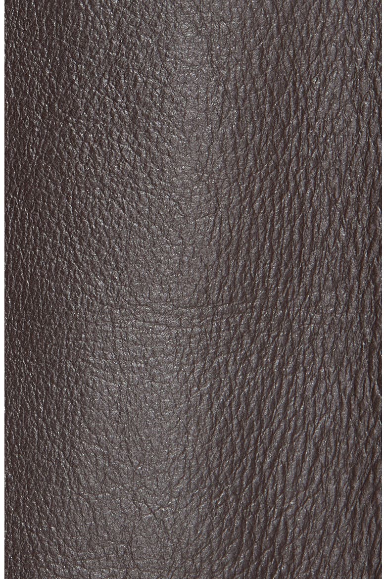 Genuine Shearling Aviator Jacket, Alternate, color, DARK WOOD