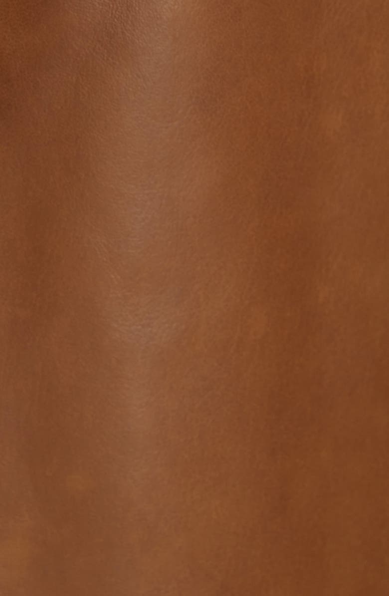 Nordstrom Signature Faux Wrap Leather Skirt, Alternate, color,