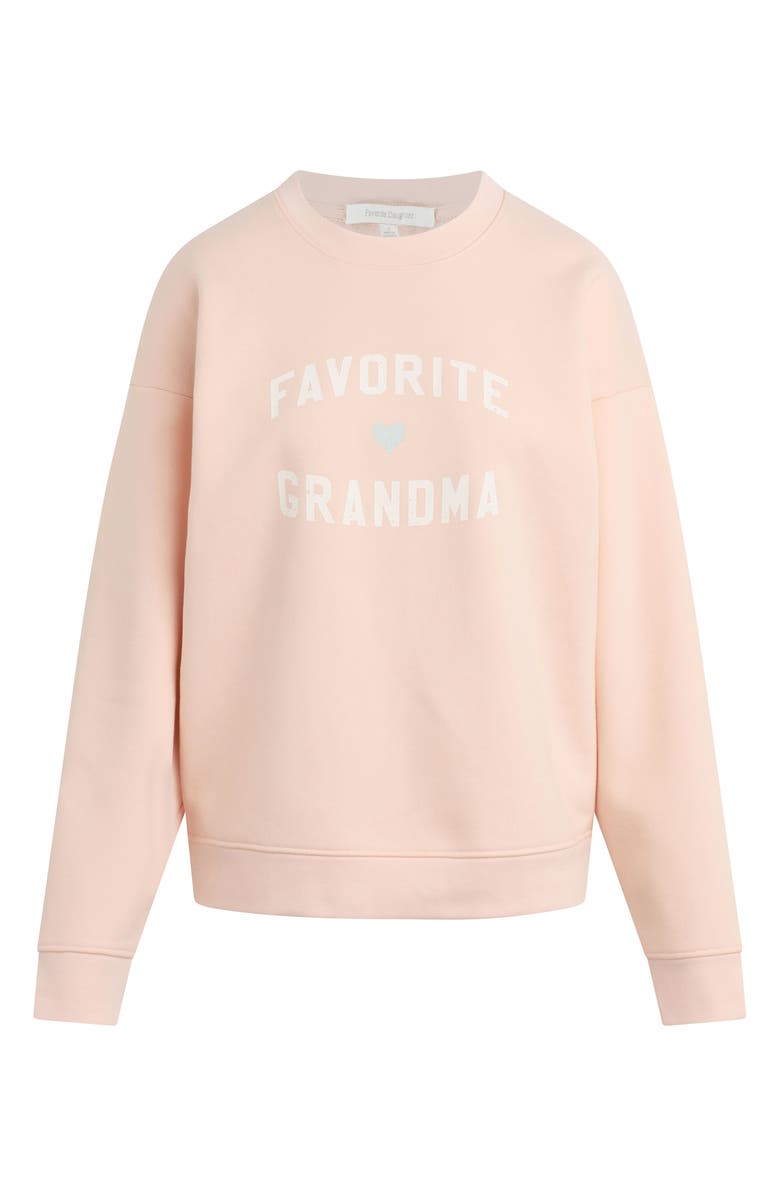 Favorite Daughter Favorite Grandma Sweatshirt, Alternate, color, Pale Pink/ Gardenia