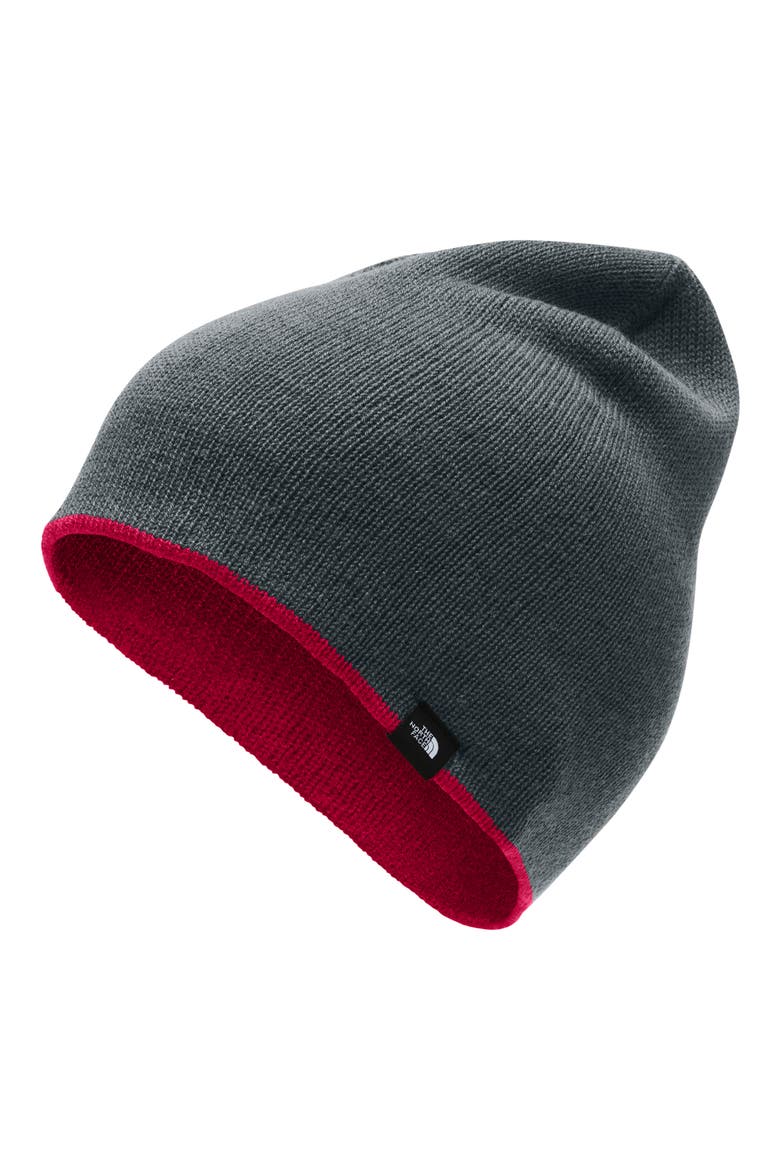 Reversible Merino Wool Beanie, Alternate, color, CARDINAL RED/ ASPHALT GREY