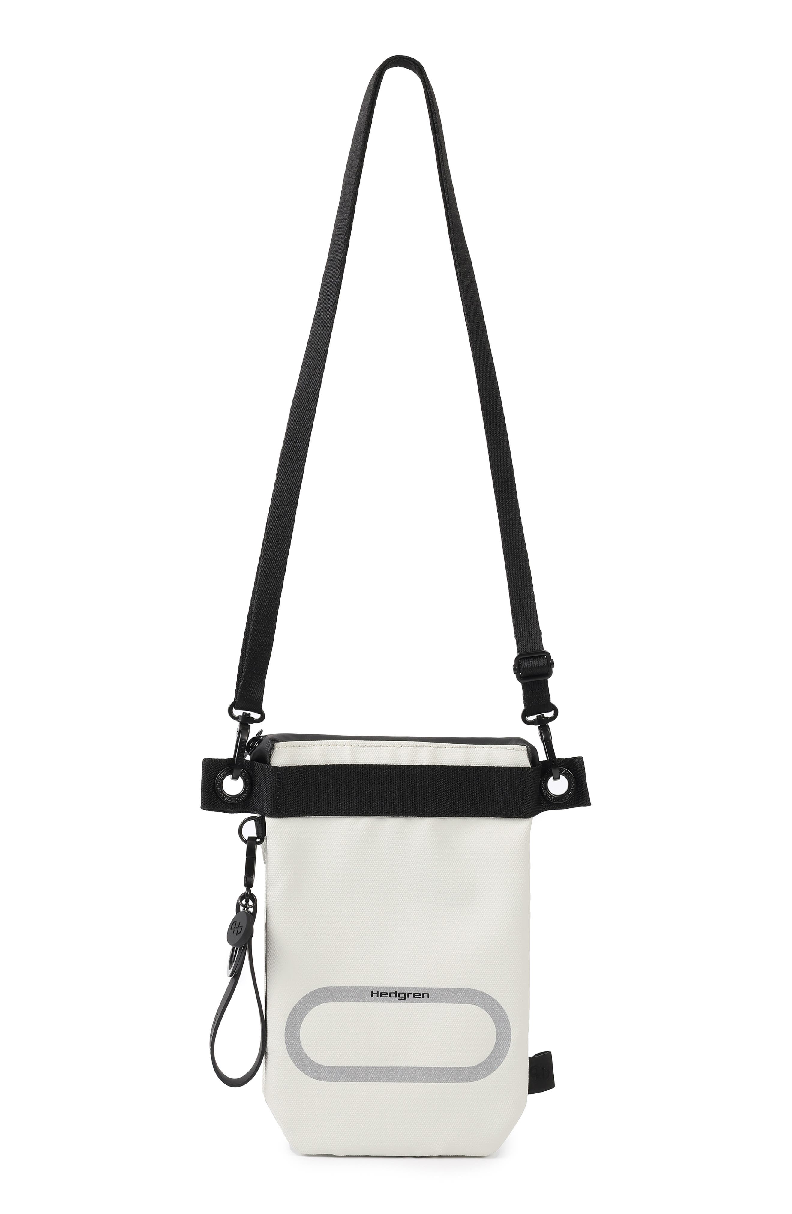 OTU Vertical RFID Crossbody Bag, Alternate, color, COATED VAPOROUS IVORY/ GREY