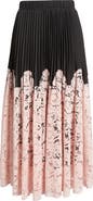 NIKKI LUND Madaleine Pleated Lace Skirt