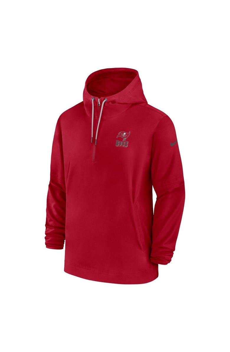 Nike Men's Nike Red Tampa Bay Buccaneers Sideline Half-Zip Hoodie, Alternate, color, Red