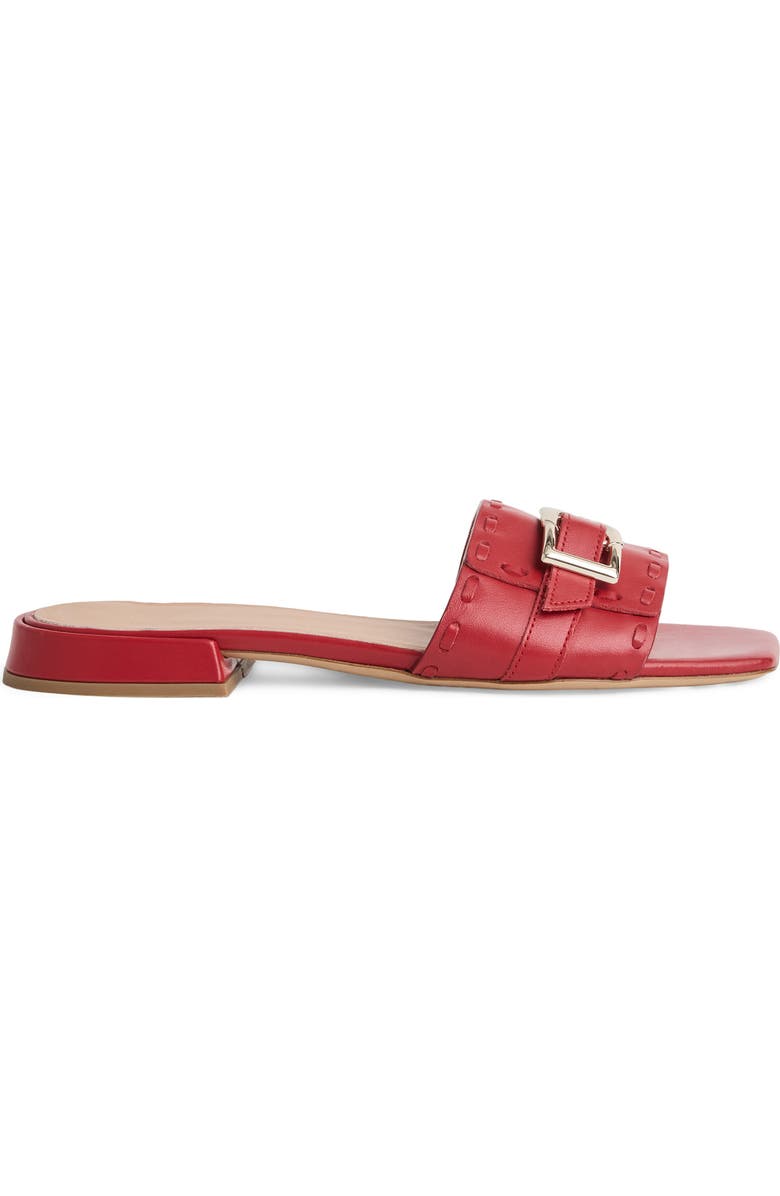 Bruno Magli Bellini Buckle Strap Slide Sandal, Alternate, color, Berry Nappa