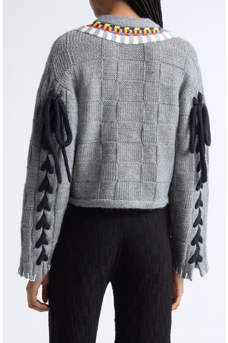 Frosty V-Neck Jacket, Alternate, color, GREY
