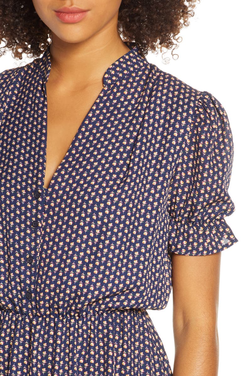 Fraiche by J Puff Sleeve Midi Dress, Alternate, color, 