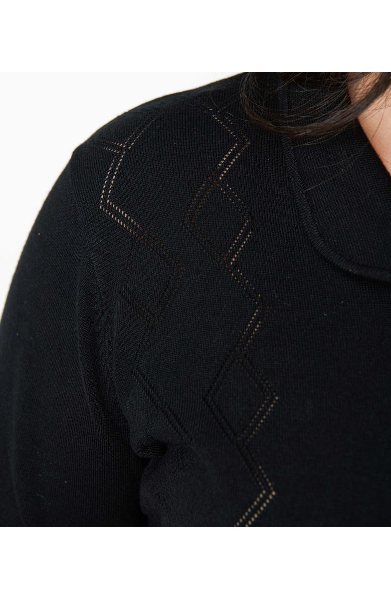 Unique Vintage Plus Size Embroidered Cardigan, Alternate, color, Black Diamond Accent