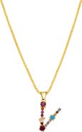 Adornia CZ Initial Pendant Necklace