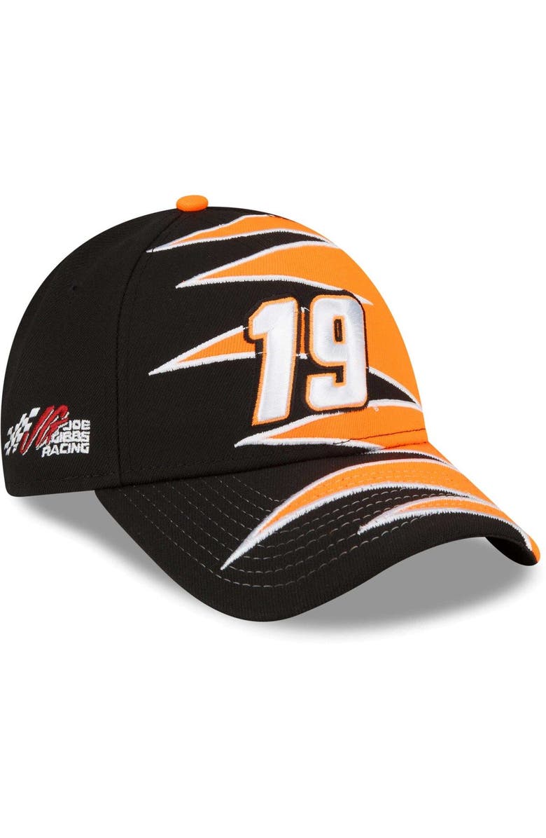 New Era Men's New Era Black/Orange Martin Truex Jr 9FORTY Zig Zag Snapback Adjustable Hat, Main, color, Black