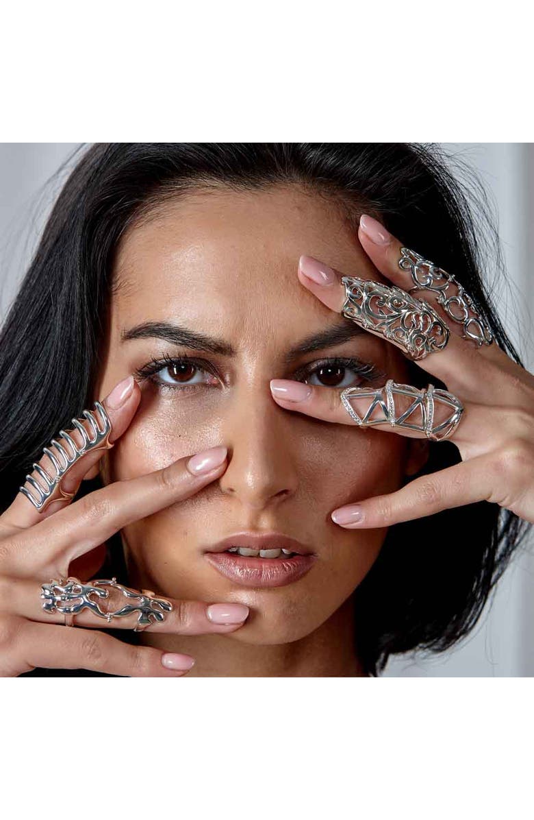 Lucy Quartermaine Elements Armour Ring, Alternate, color, Sterling Silver