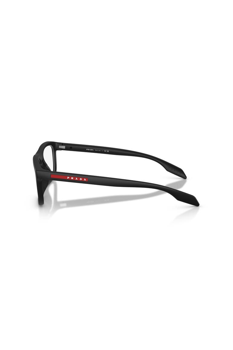 55mm Rectangle optical glasses, Alternate, color, Black