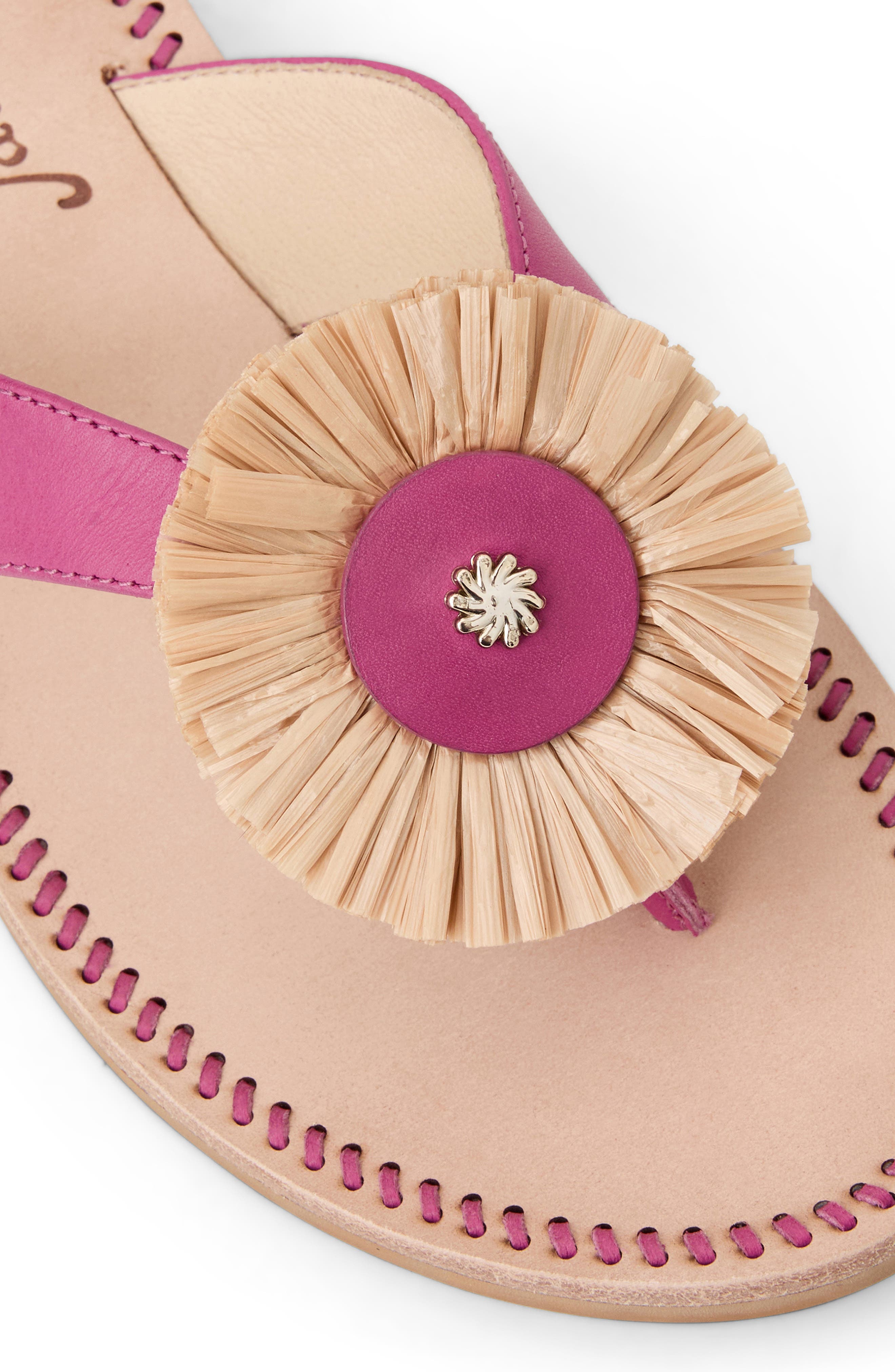 Cay Flip Flop, Alternate, color, FUCHSIA PINK / NATURAL