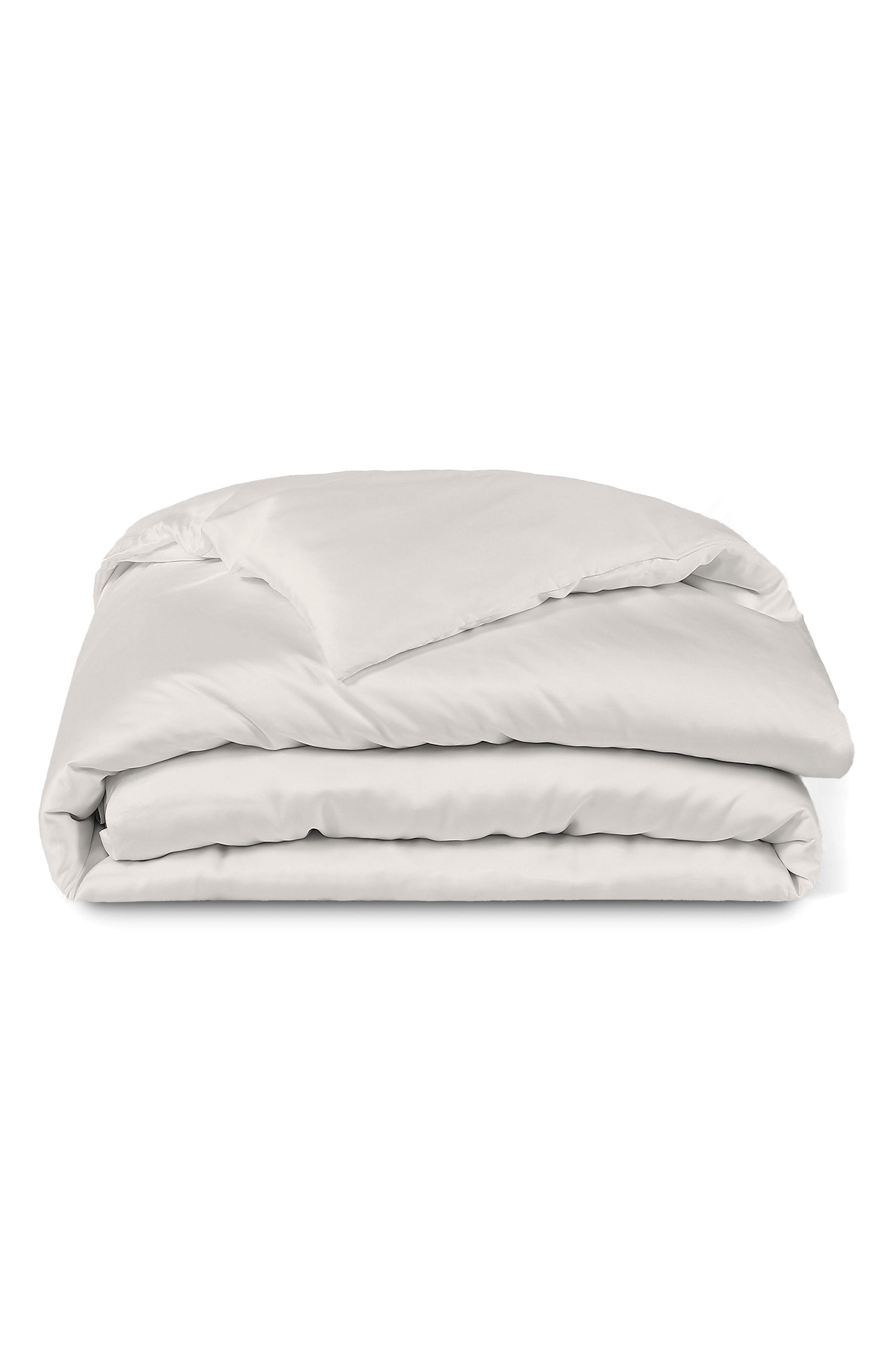 Sijo Tencel® Lyocell Duvet Cover - Ivory, Full/Queen