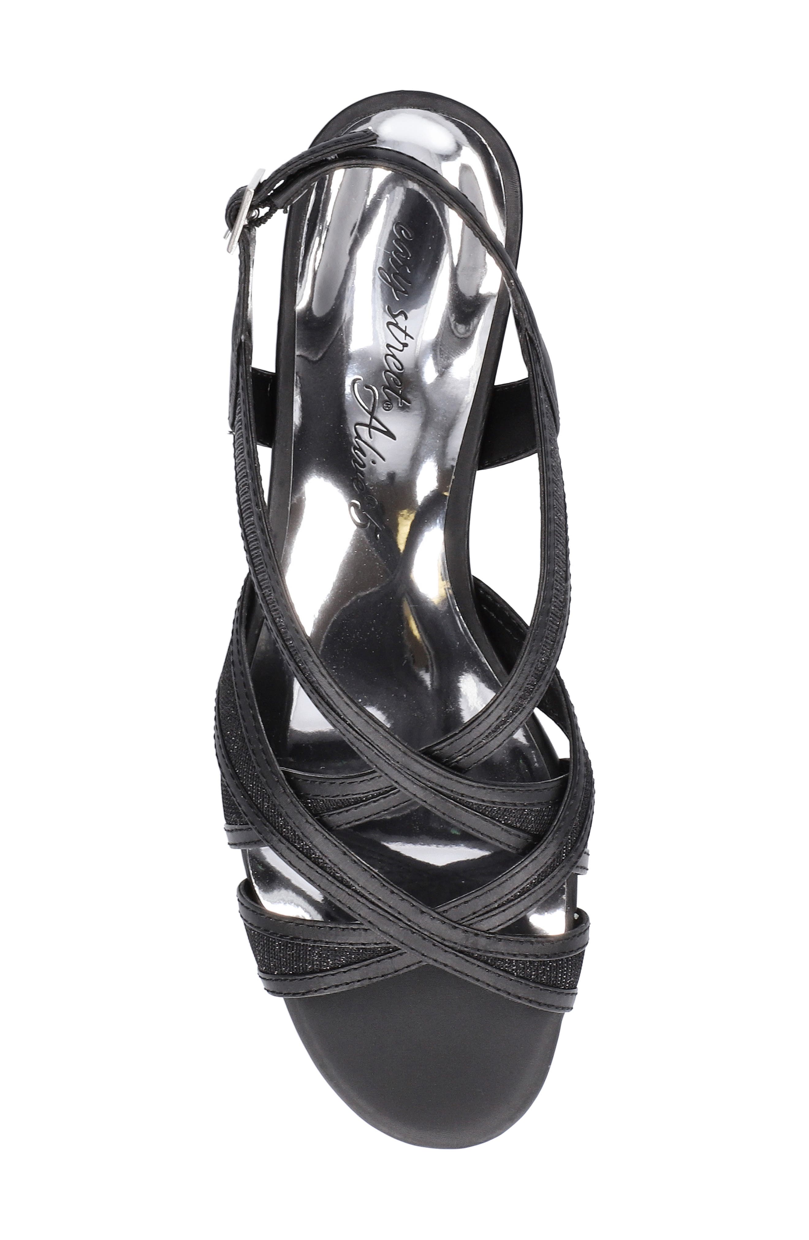EASY STREET Tristen Slingback Sandal, Alternate, color, Black Satin