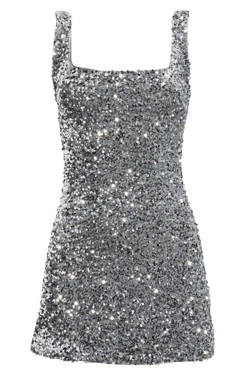 Miss Me Sequin Sleeveless Minidress
