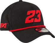 New Era Men's New Era  Black Bubba Wallace Rope A-Frame 9FORTY Adjustable Hat