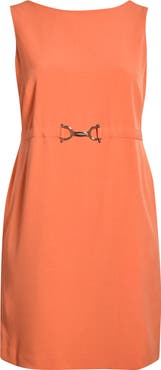KASPER Buckle Belted Sheath Dress