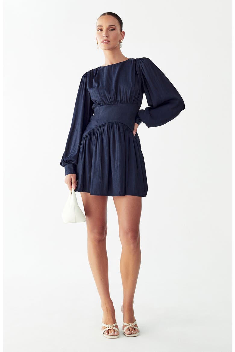 Izzy Mini Dress, Alternate, color, Navy Blue