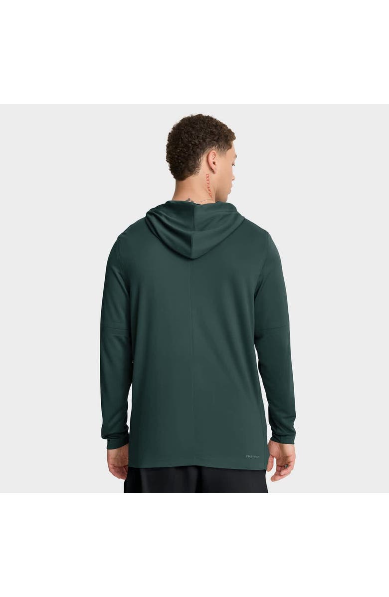 Nike Men's Nike Green Michigan State Spartans 2025 Sideline Dri-FIT Long Sleeve Hoodie T-Shirt, Alternate, color, Green
