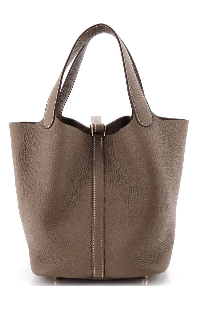 Pre-Owned Hermes Picotin Lock Bag Clemence MM, Alternate, color, Etoupe