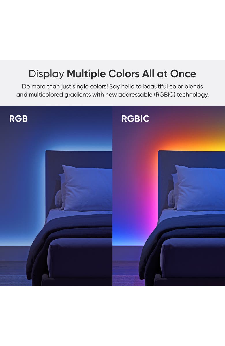 Nanoleaf Matter Smart Multicolor HD Lightstrip 16.4ft, Alternate, color, Multicolor