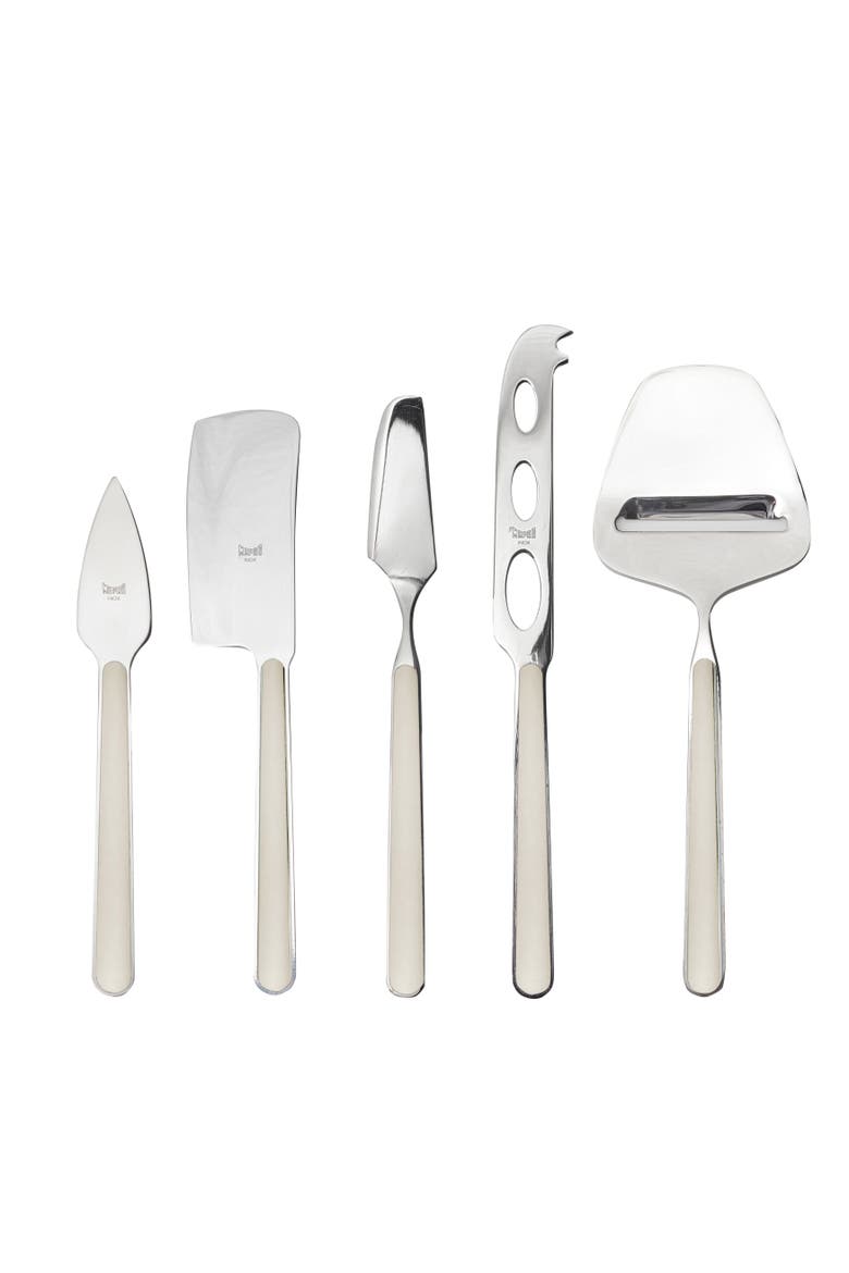 Fantasia Cheese Knives - 5 Pieces, Alternate, color, Turtle Dove