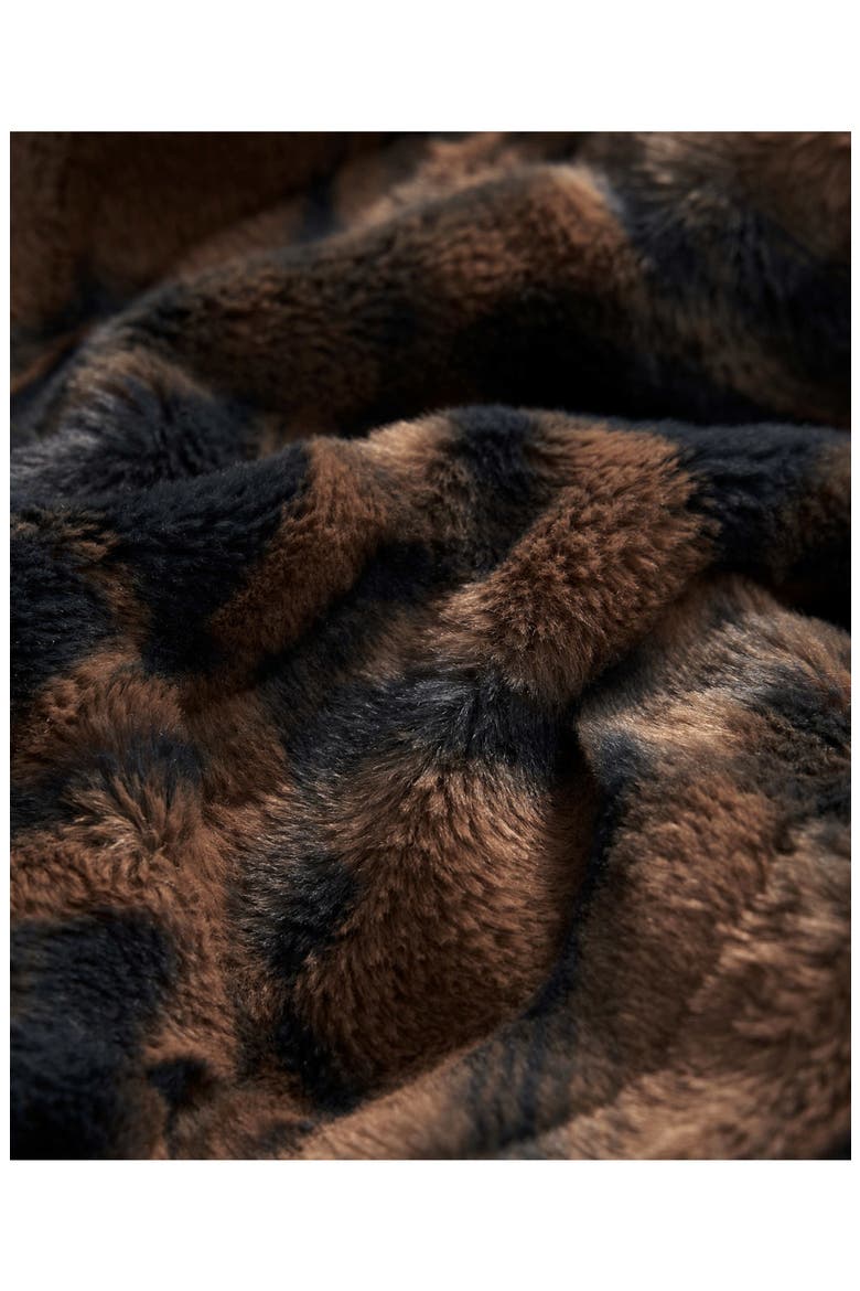 Print Embossed Oversize Blanket, Alternate, color, COCAO NIBS BROWN