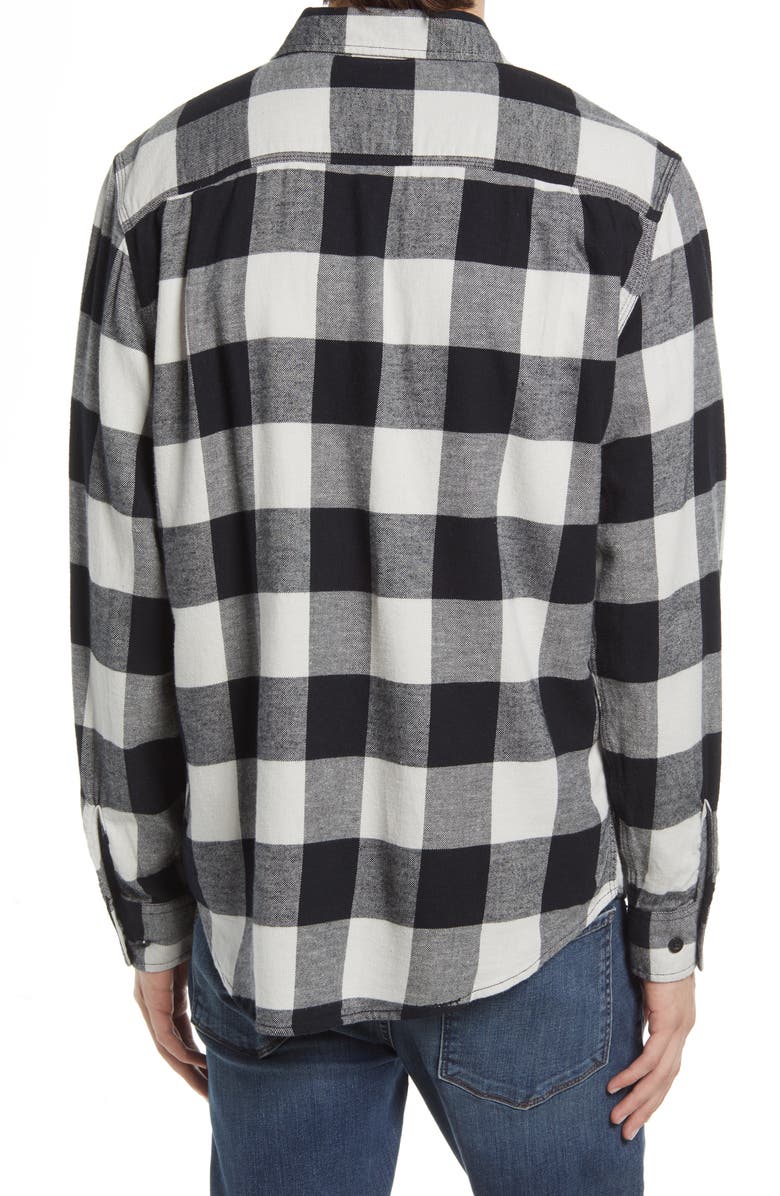 Brixton Bowery Check Flannel Button-Up Shirt, Alternate, color, 
