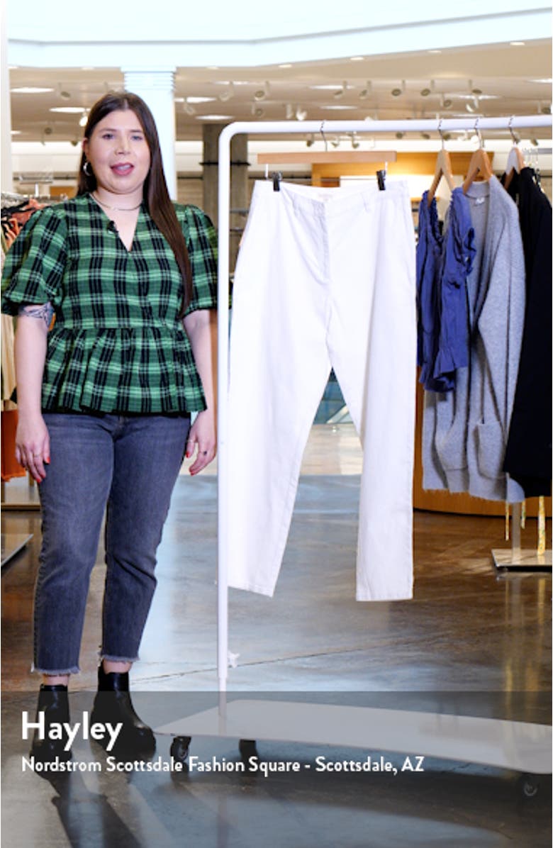 Organic Cotton & Hemp High Waist Tapered Ankle Pants, sales video thumbnail