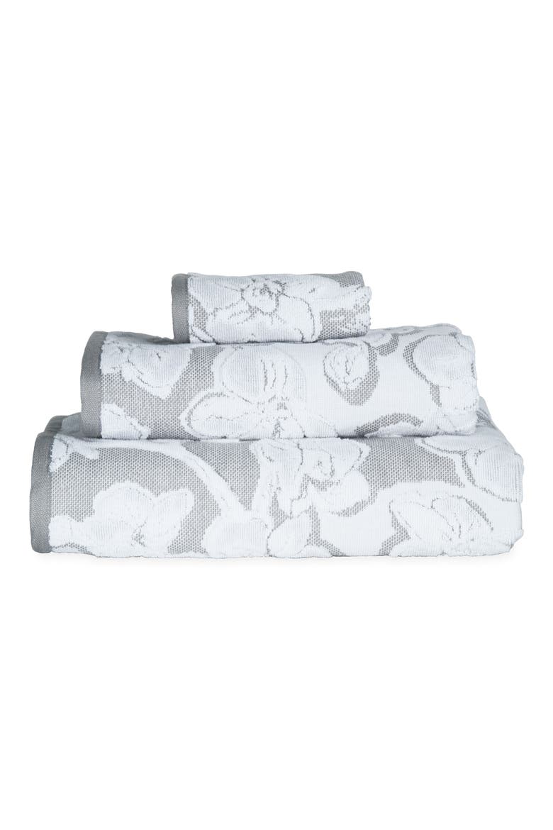 Orchid Bath Towel, Main, color, GREY