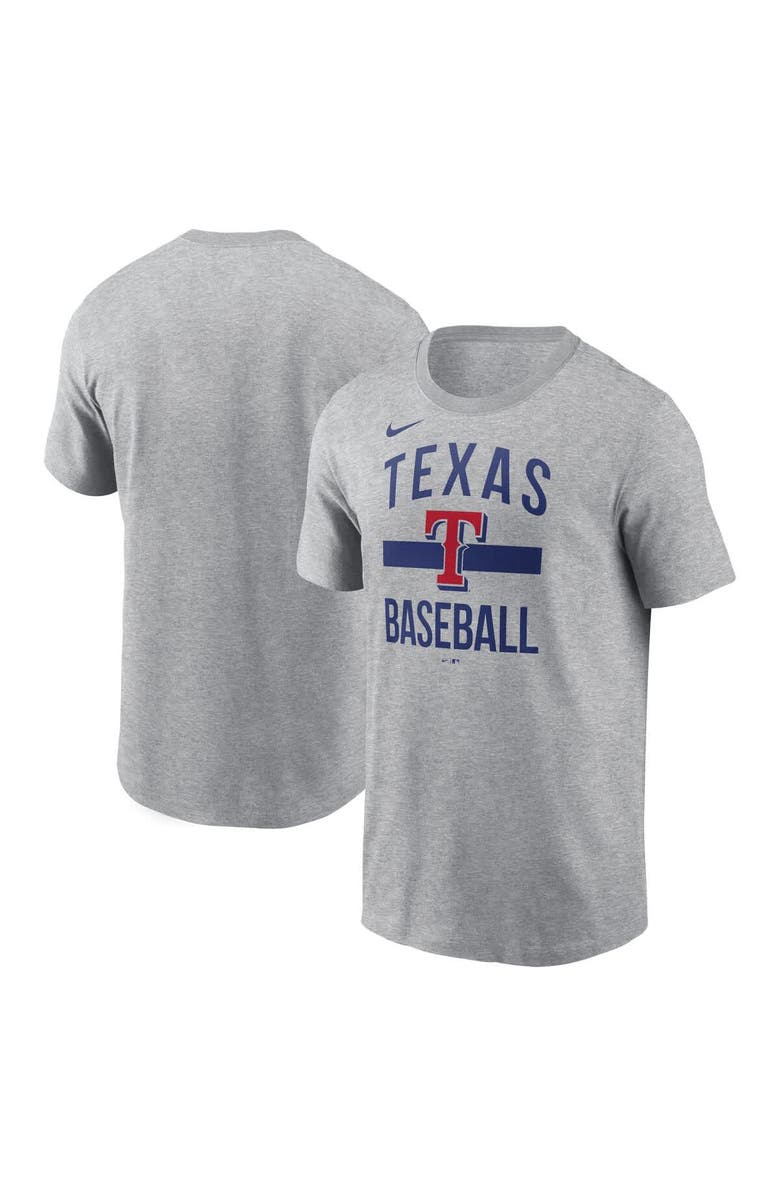 Nike Men's Nike Heather Gray Texas Rangers Arched T-Shirt, Main, color, Heather Gray