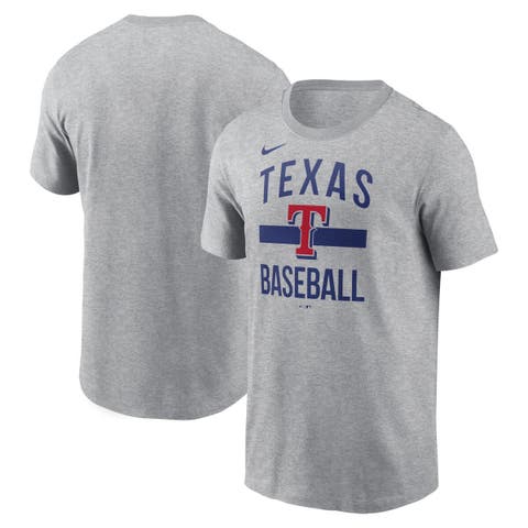 Men's Nike  Heather Gray Texas Rangers Arched T-Shirt