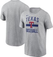 Nike Men's Nike  Heather Gray Texas Rangers Arched T-Shirt