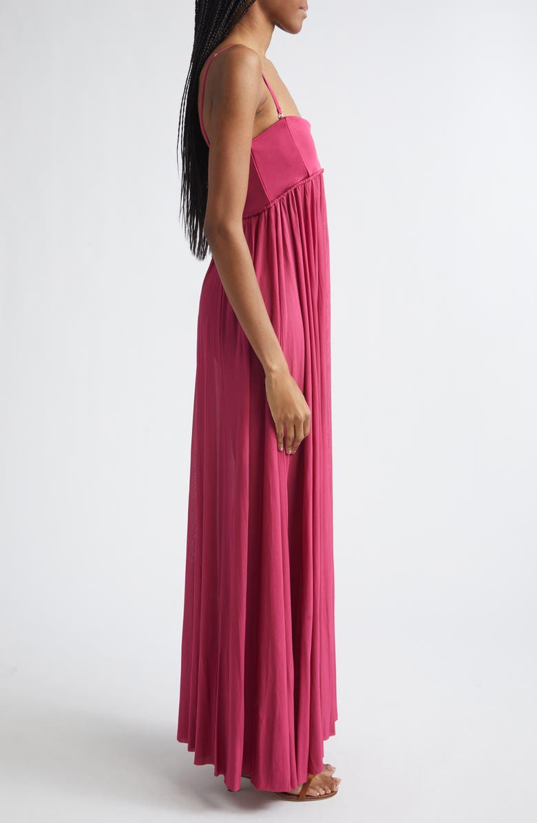 Zimmermann Luna Jersey Bandeau Gown, Alternate, color, Fuchsia