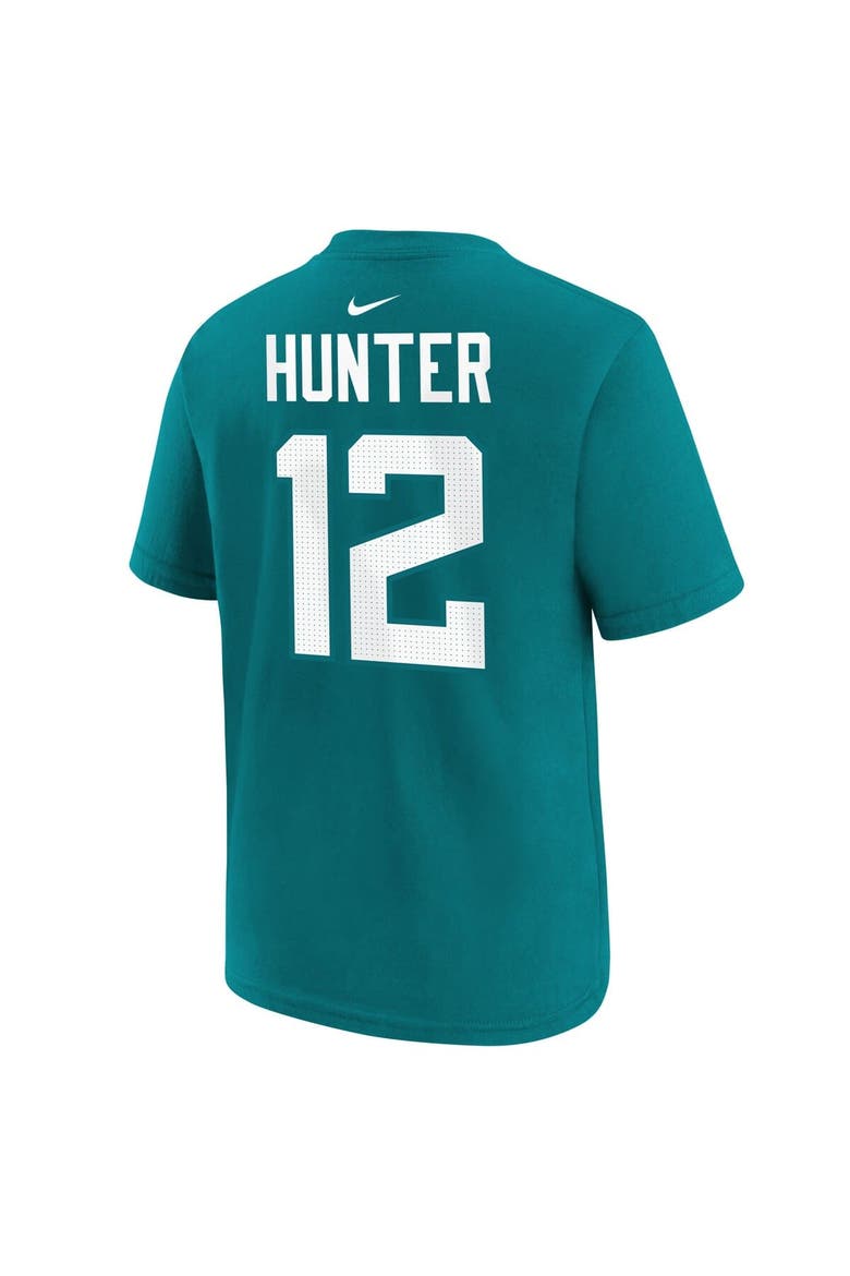 Youth Nike Travis Hunter Teal Jacksonville Jaguars 2025 NFL Draft First Round Pick Name & Number T-Shirt, Alternate, color, Teal